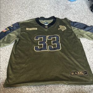 Minnesota Vikings Cook jersey size XXL, military